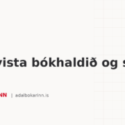 Að útvista bókhaldið og spara
