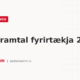 Skattframtal fyrirtækja 2026