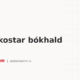 Hvað kostar bókhald