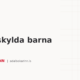 Skattskylda barna