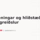 Dagpeningar og hliðstæðar endurgreiðslur